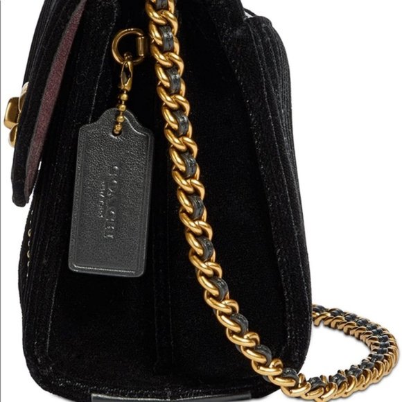 NWT COACH Parker 18 Black Shoulder Bag Quilting Purse - Picture 11 of 16